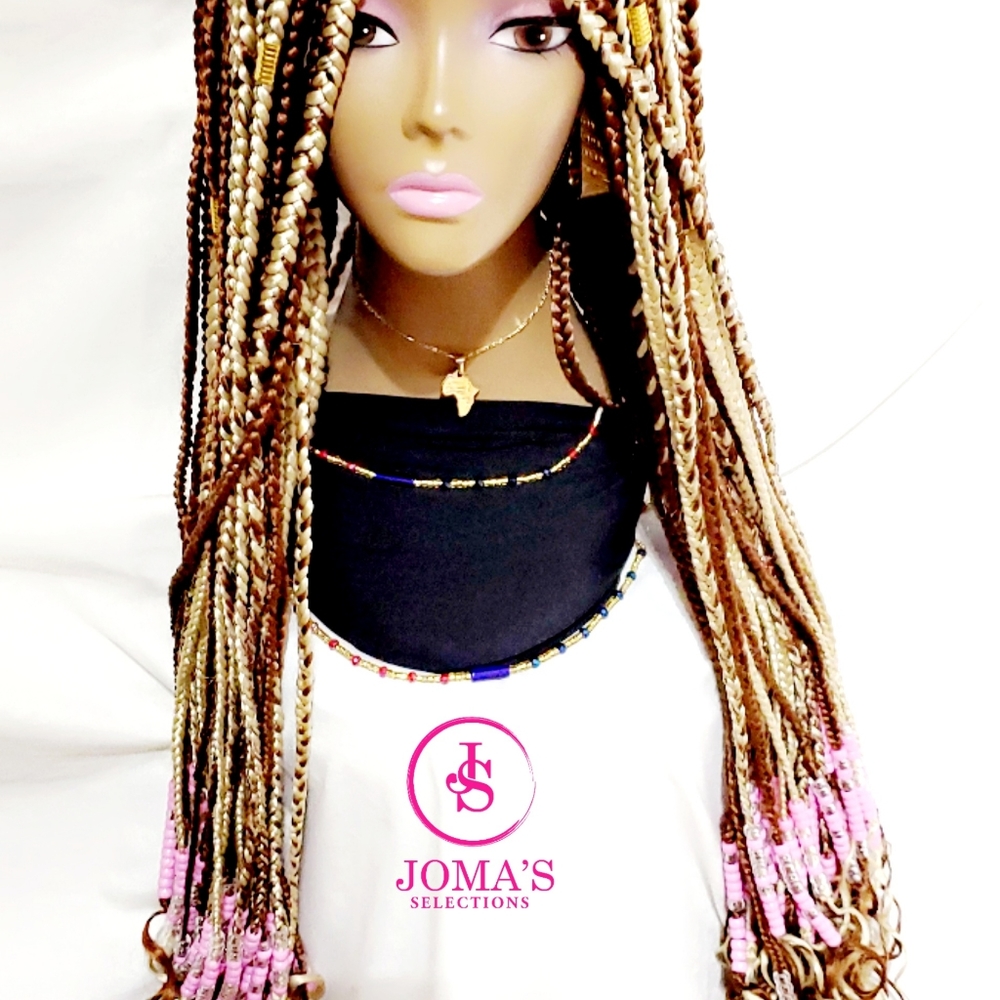 Braided wig with Beads